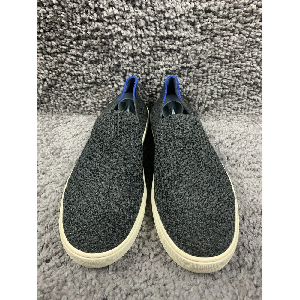 Rothy's Slip On Sneaker Black Solid Textile Shoe Women's US 10.5